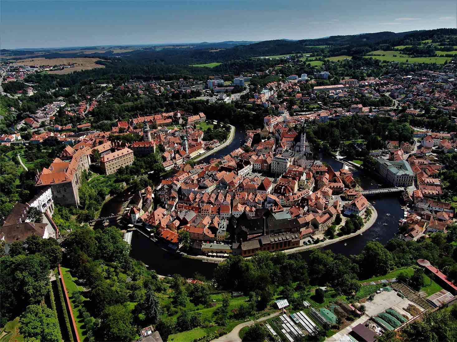 Český Krumlov a jeho meandr