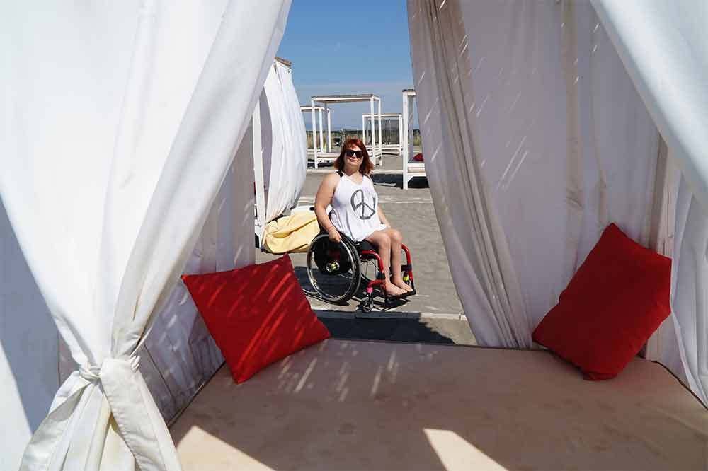 Černá Hora, Ulcinj, Coral Beach je bezbariérová