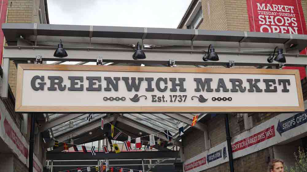 Vchod do Greenwich marketu