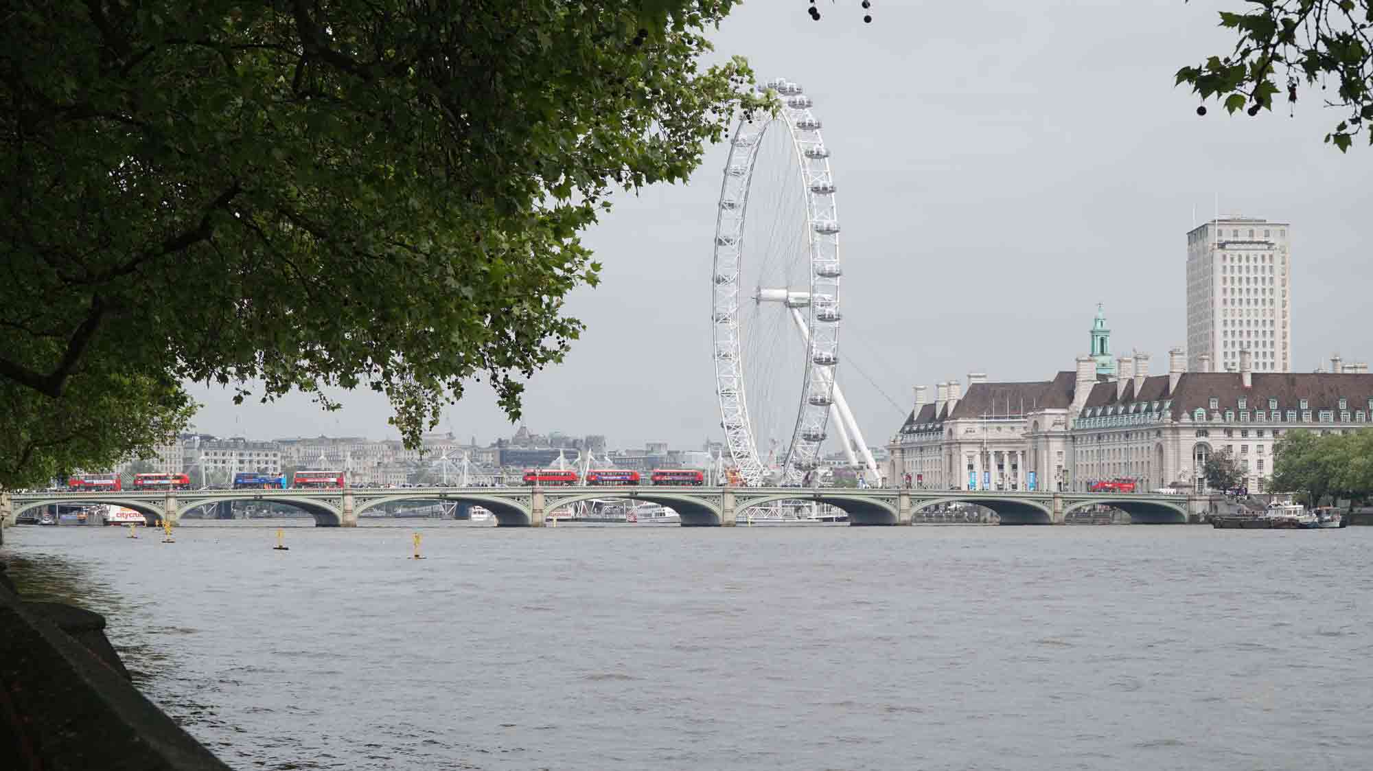 Temže a London Eye