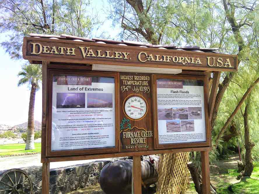 USA, Kalifornie, Death Valley, Furnance Creek