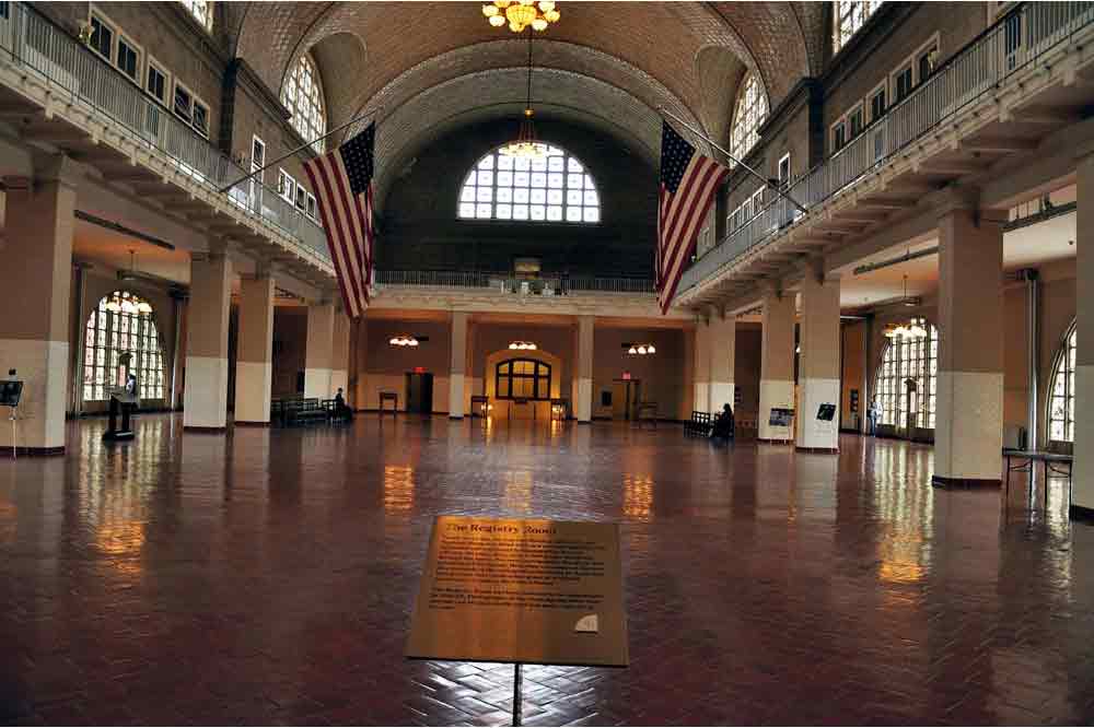 USA, New York, Socha Svobody, Ellis Island