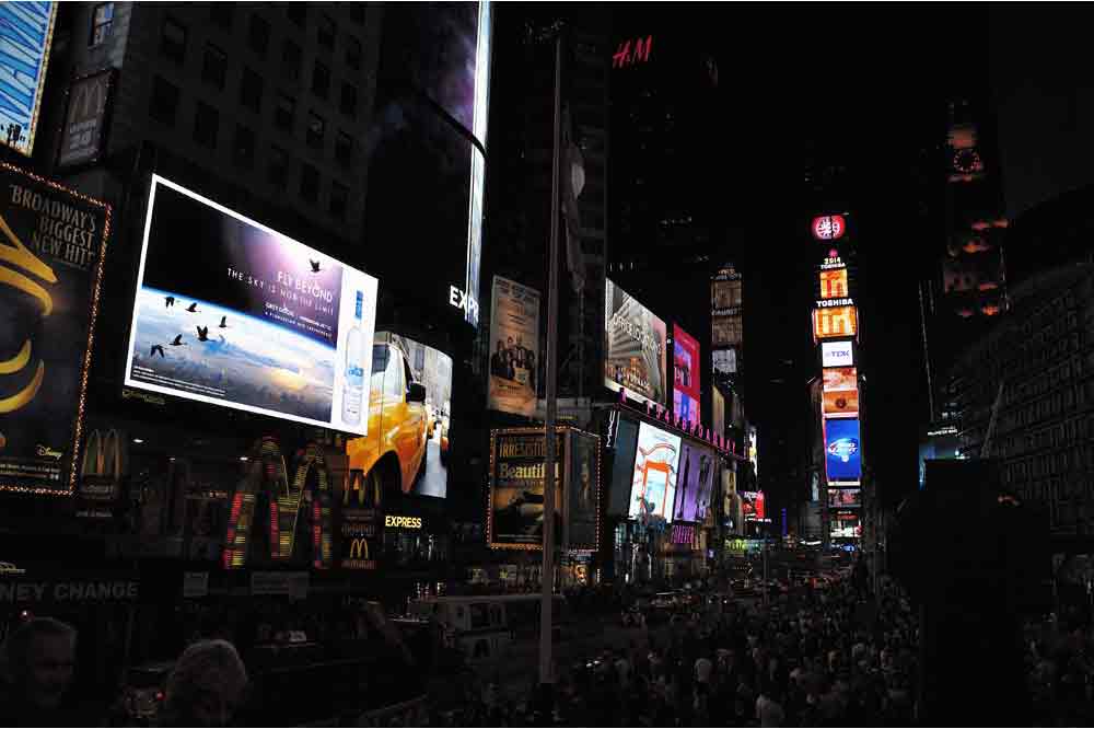 USA, New York, Time Square, Manhattan, večer, night