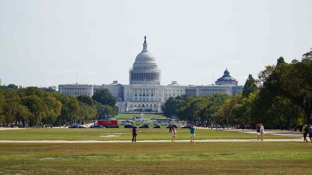 USA, Washington, D.C., District of Columbia, Capitol, park National Mall